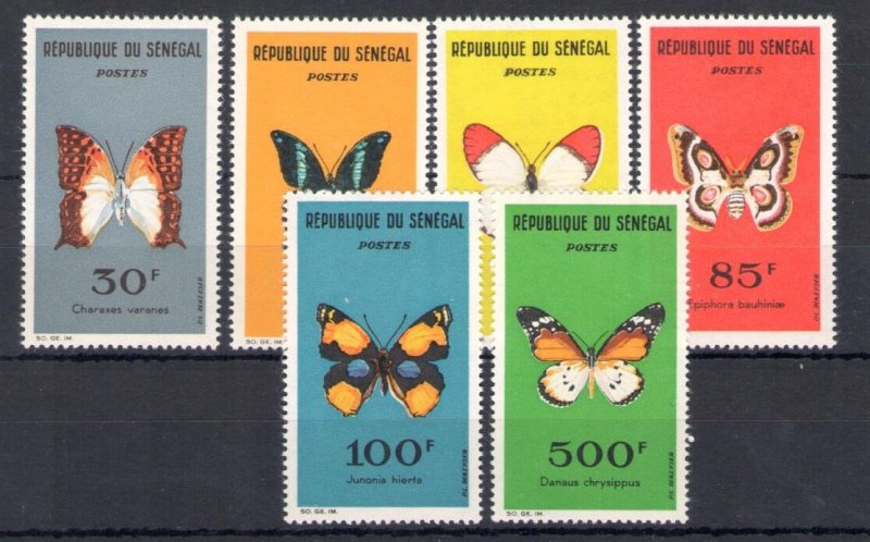 1963 Senegal - Republic, Butterflies - Yvert no. 226-31 - 6 values - MNH**