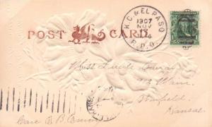 United States U.S. R.P.O.'s K.C. & El Paso 1907 922-J-5  PC.