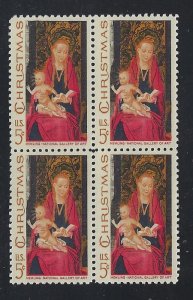 1321, Christmas, MNH, Block of 4