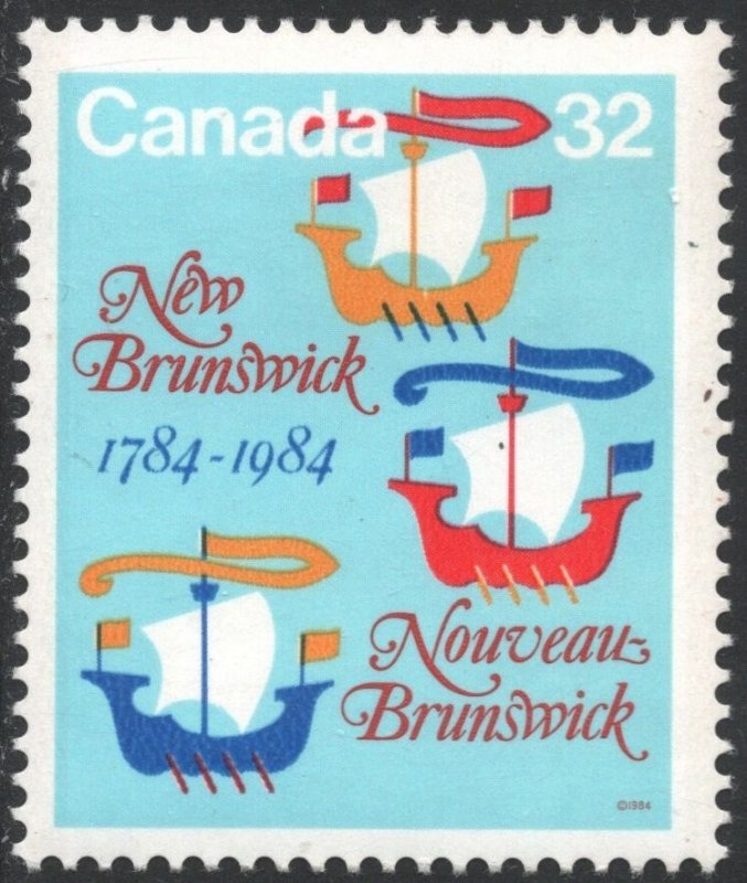 Canada SC#1014 32¢ Bicentenary of New Brunswick (1984) MNH