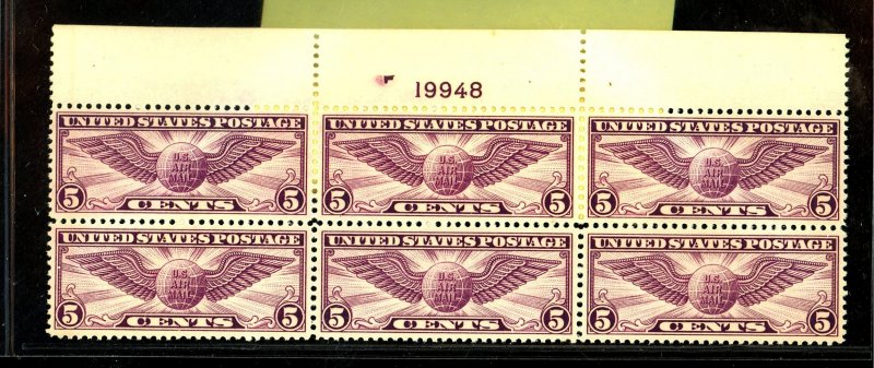 C12 MINT PL BLOCK FVF OG NH Cat $180