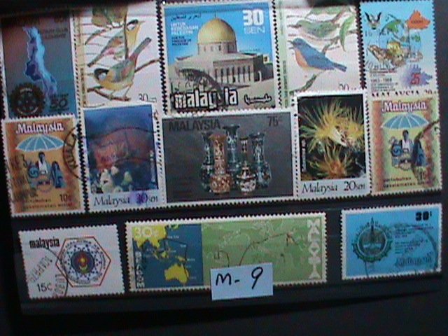 ​MALAYSIA STAMP:1967 LARGE AND PICTORIA STAMPS - USED VERY FINE #M-9