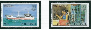 Kiribati 485-86 MNH 1987 Transport and Telecommunications (ak3903)