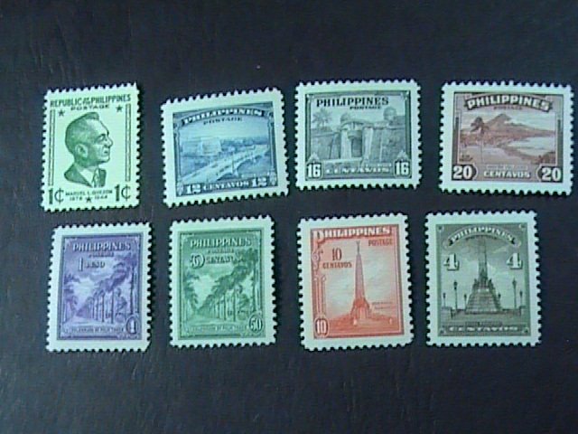 PHILIPPINES # 504-511-MINT/NEVER HINGED---11 STAMPS---1947