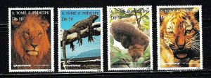 EDSROOM-8993 Sao Tome & Principe 1237-40 MNH 1996 Complete Animals CV$10