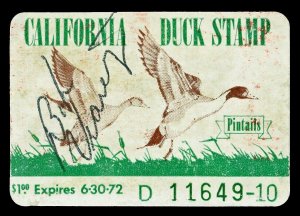 Scott CA1 1971 $1.00 Pintail California Duck Stamp VF Used Cat $65