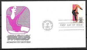 1983 ScC101 Summer Olympics: Gymnastics FDC