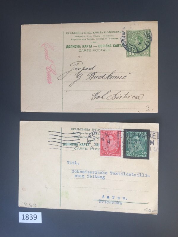 $1 World MNH Stamps (1839), Yugoslavia Kingdom covers, 1930s, see image