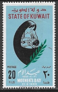 KUWAIT 1963 20f Mother's Day Issue Sc 190 MH