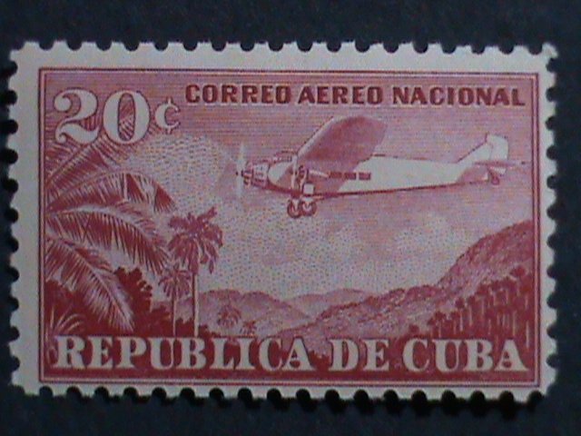 ​CUBA 1931-AIRMAIL-SC#C14a-91 YEARS OLD-AIR PLANE- RARE MNH -VERY FINE