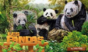 TOGO 2016 SHEET PANDA BEARS WILDLIFE tg16217b