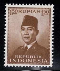 Republic of Indonesia Scott 389 MH*  President Sukarno stamp