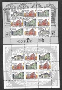 Russia 6247a,6247b Mint NH Sheets!