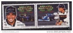 Racecourse car  Formula 1  F1 pilot accident URUGUAY Sc#1877 MNH STAMP cv$6.2