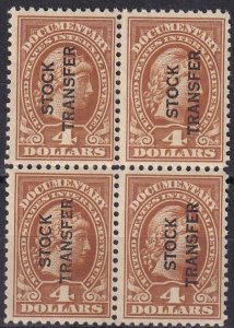 US #RD15 VF Unused Block Of Four  CV $52.50 (Z1510)