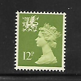 WALES & MONMOUTHSHIRE, WMMH18,  MNH,  MACHINS ISSUE