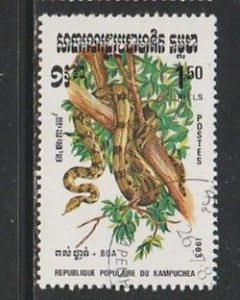1983 Cambodia - Sc 424 - used VF - 1 single - Reptiles