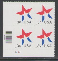 US Plate Block, #3613, MNH