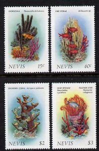 NEVIS - 1986 - Corals, Series 2 - Perf 4v Set - Mint Never Hinged