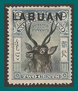 Labuan 1897 Sambar Stag, p15 mint  73,SG90c