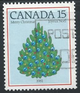 Canada #902 15¢ Christmas - Tree
