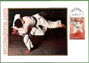 14682a - SPAIN - MAXIMUM CARD - 1977 - JUDO Olympic Games-