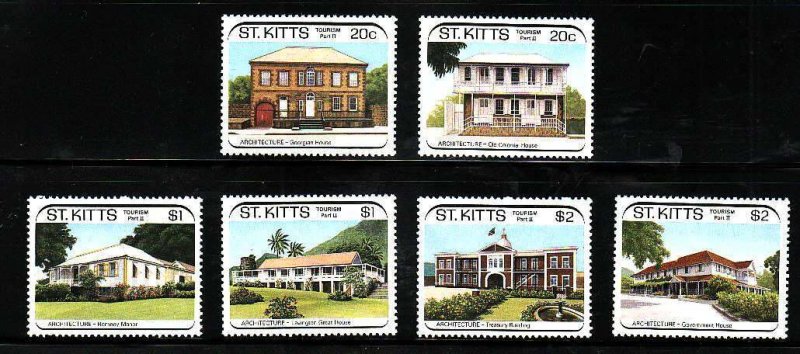 St. Kitts-Sc#239-44- id7-unsed NH set-Tourism-1989-