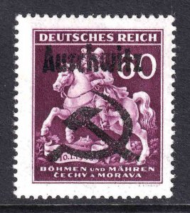 BOHEMIA & MORAVIA 84 AUSCHWITZ OVERPRINT OG NH U/M VF BEAUTIFUL GUM