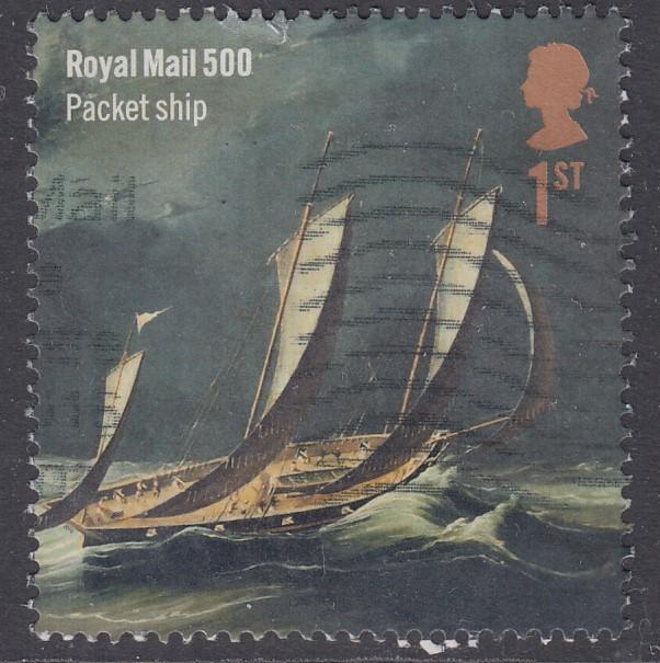 2016 Royal Mail 500 (1st issue) - Packet Ship 1st SG3796