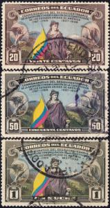 Ecuador #366-372 Used Set