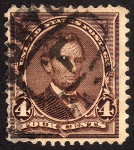 1895, US 4c, Lincoln, Used, Sc 269