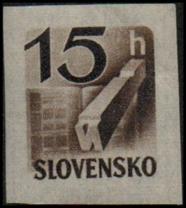 Slovakia P32 - Mint-NH - 15h Printing Type Block N (1943)