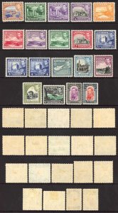 Cyprus 1938 SG151/3 KGVI Set of 19 m/mint