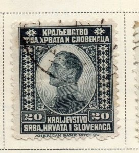 Jugoslavia 1921 Early Issue Fine Used 20d. NW-09422