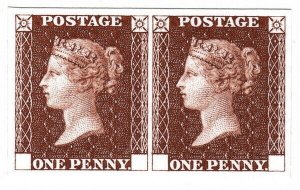 (I.B) QV Postal : Penny Red-Brown (SG 7) Official Royal Mail Reprint 