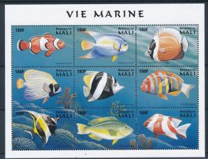 [36658] Mali 1997 Marine life Fish MNH Sheet