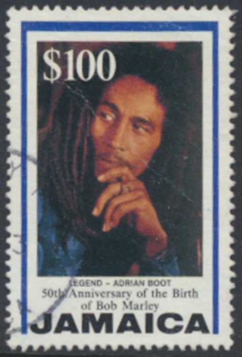 Jamaica    SC# 841  Used Reggae Bob Marley     see details & scans
