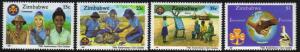 Zimbabwe - 1987 75th Anniv Girl Guides Set MNH**SG 714-717