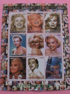 AFGHANISTAN STAMP-2000- SEXY MARILYN MONROE   -MNH STAMP SHEET -RARE