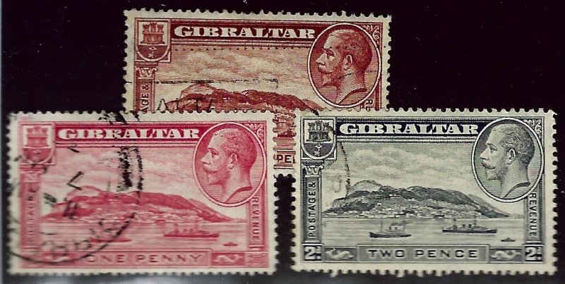 Gibraltar SC#96-98 Used F-VF hr...Worth a Close Look!