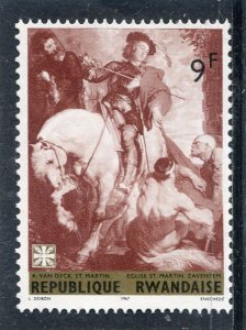 Rwanda 1967 VAN DYCK ST. MARTIN Paintings Stamp 9f Unused