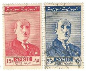 Syria 331, 333,  used,  1946.  (s764)