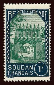 FRENCH SUDAN Scott #85 1931 Djenne residency unused NH