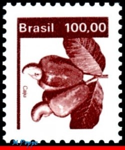 1677 BRAZIL 1981 ECONOMIC RESOURCES, CASHEWS, FRUITS PLANTS, RHM 623, MNH