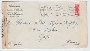 Double censored preferred surface 3c rate ** FRANCE ** 1941 Canada cover