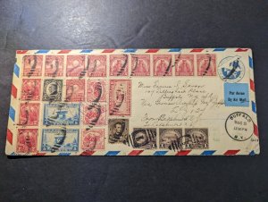 1929 USA Airmail LZ 127 Graf Zeppelin  Cover Buffalo NY to Lakehurst NJ