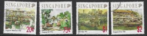 SINGAPORE SG677/80 1991 LOCAL ARTIEST USED