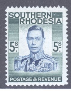 Southern Rhodesia, Scott #54, MH