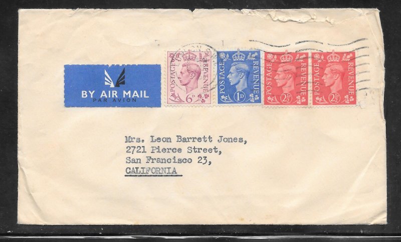 Just Fun Cover Great Britain #243 on Airmail Cover (A1226)