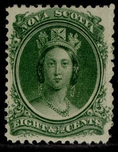 CANADA - Nova Scotia QV SG14, 8½c deep green, M MINT.